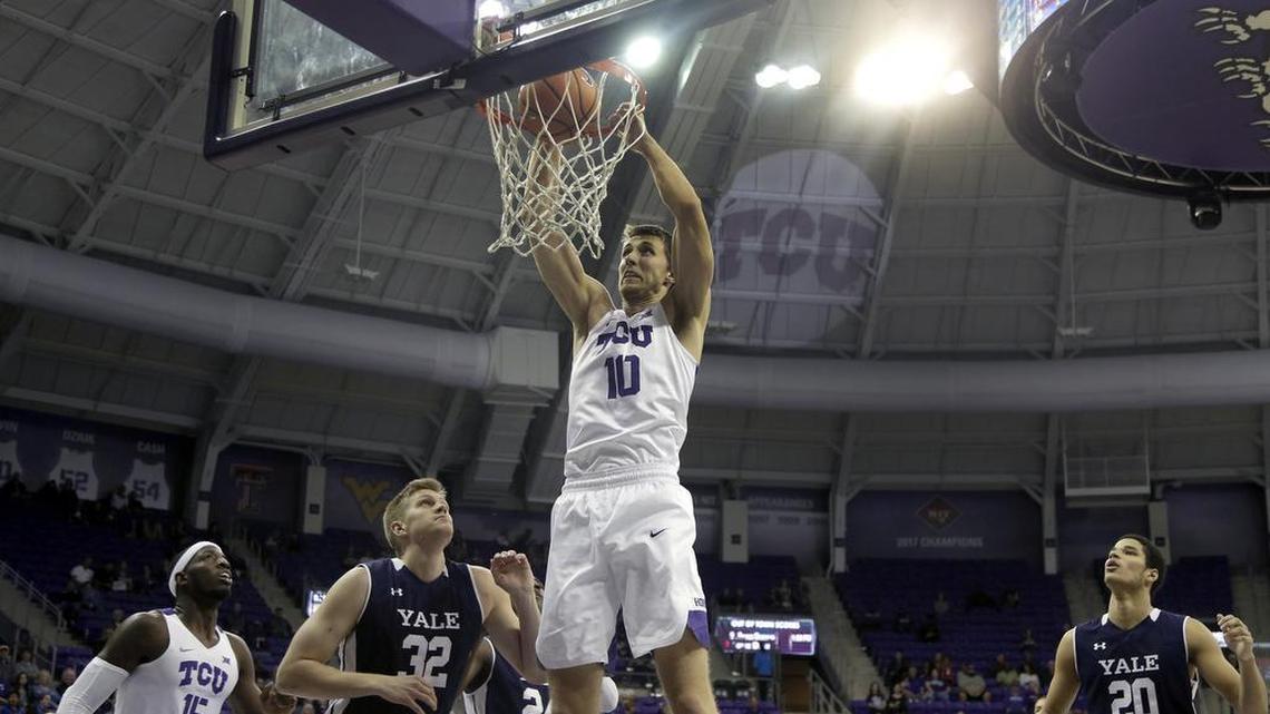 TCU forward Vladimir Brodziansky (10) has helped the Frogs jump out to a 9-0 start this season.