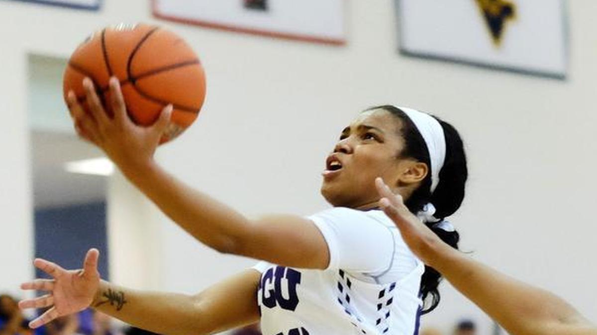 TCU redshirt sophomore A. J. Alix, shown driving to the basket against New Orleans this season, scored a career-high 24 points for the Horned Frogs in a loss Saturday to No. 12 Texas A&M.