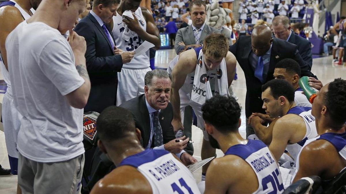 TCU men’s basketball coach Jamie Dixon, shown during the team’s NIT victory over Richmond, added his fifth newcomer to the program for next season with Friday’s signing of Andre Pierce, a 6-foot-10 power forward from Lee College in Baytown.
