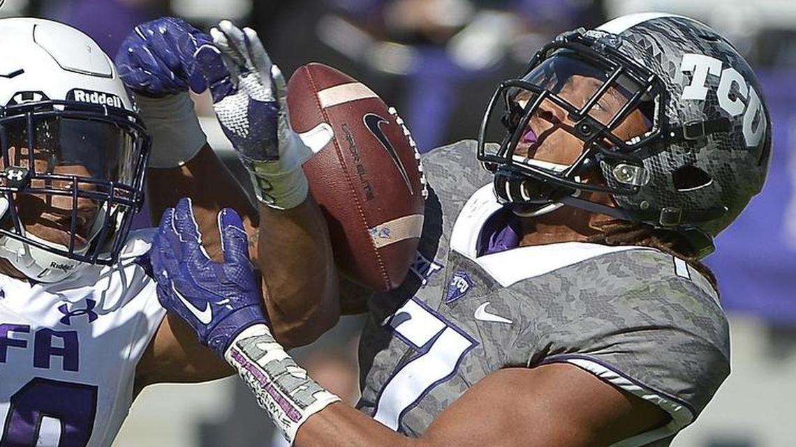 Former TCU receiver Kolby Listenbee is suing TCU, coach Gary Patterson, the Big 12 Conference and others in the aftermath of a hip injury he suffered in 2015.