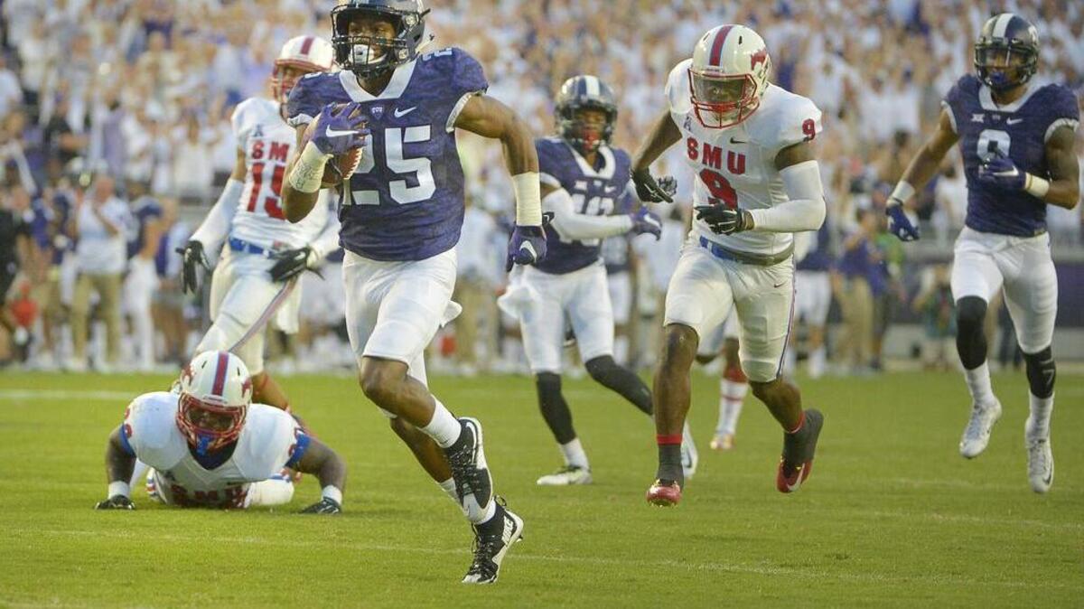 TCU wide receiver KaVontae Turpin earned All Big 12 honorable mention honors after averaging 27 yards per return and setting school freshman records with 45 catches for 649 yards and eight touchdowns.