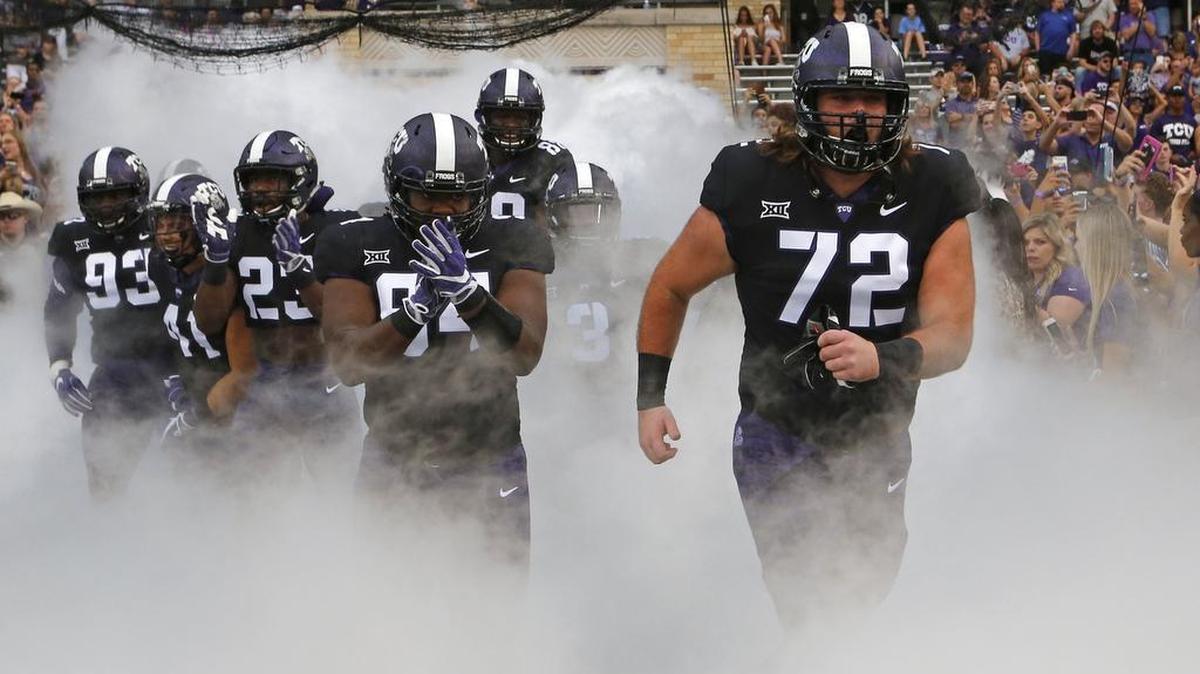 The TCU Horned Frogs take the field for the season opener Sept. 2 against Jackson State. The Frogs won 63-0 en route to a 7-0 start in 2017.