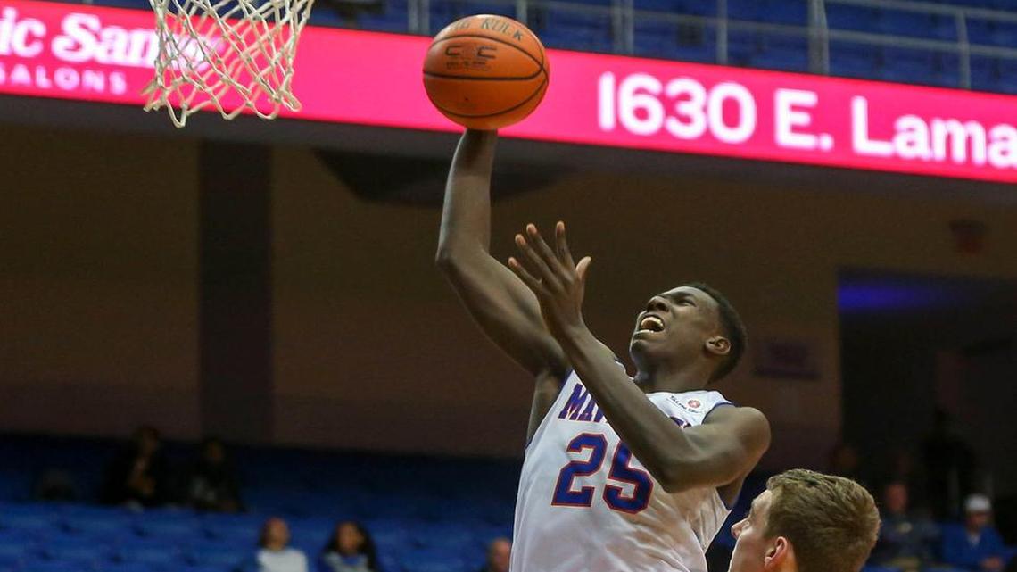 Texas-Arlington’s Kevin Hervey (25) has been selected to the 10-member USBWA All-District VII team that honors the top college players in Texas, Louisiana and Arkansas.