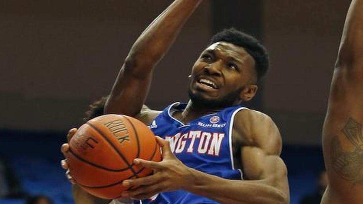UT Arlington guard Kaelon Wilson, driving against North Texas in December, is averaging 9.7 points a game overall and 10.4 in conference play.