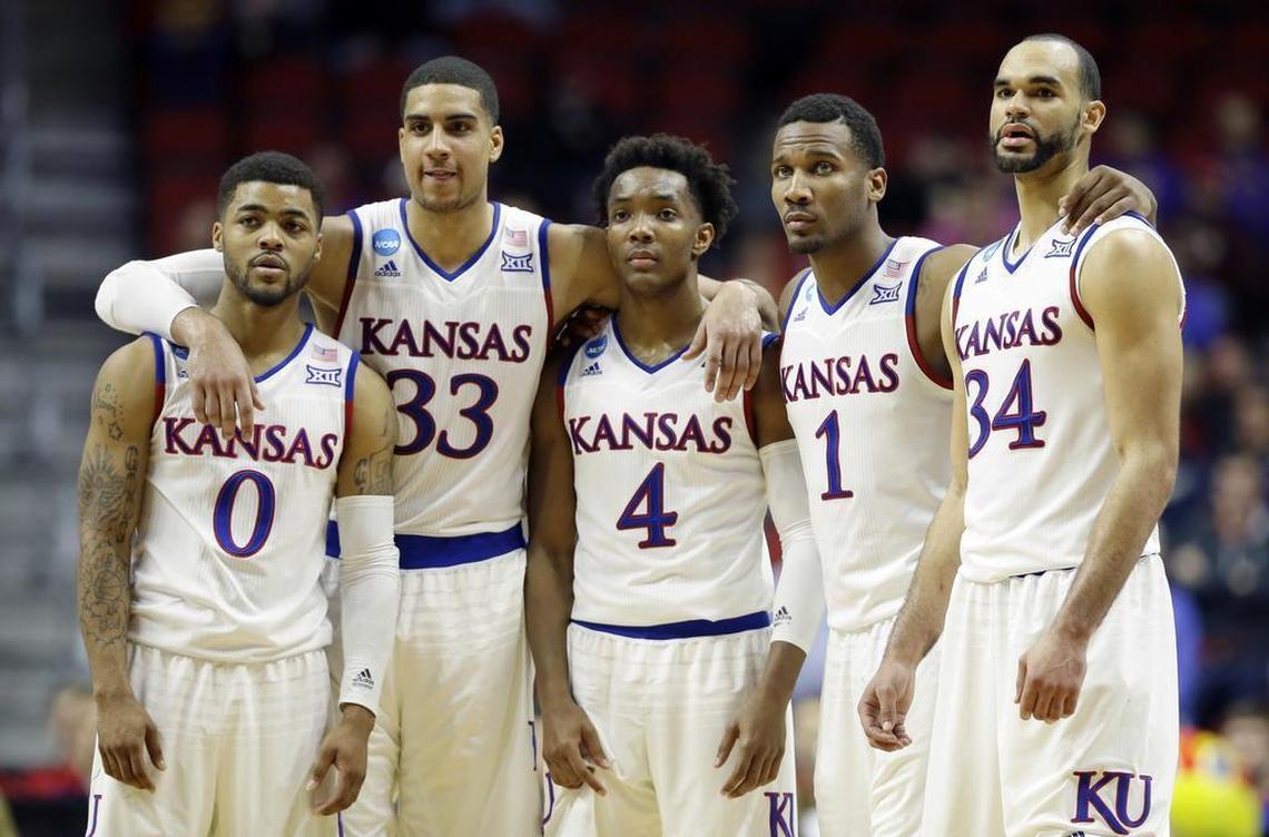 Frank Mason III, Landen Lucas, Devonte’ Graham, Wayne Selden Jr. and Perry Ellis are part of a deep Kansas team that plays a selfless brand of basketball.