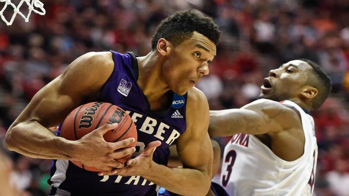 
Joel Bolomboy ranks third in Weber State history with 897 career rebounds.


