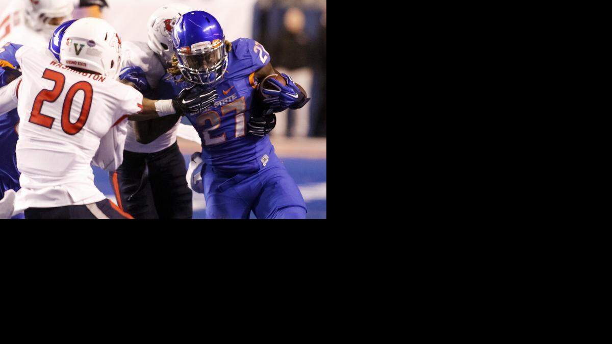 
Boise State running back Jay Ajayi leads the Broncos with 2,225 all-purpose yards and 29 total touchdowns. 
