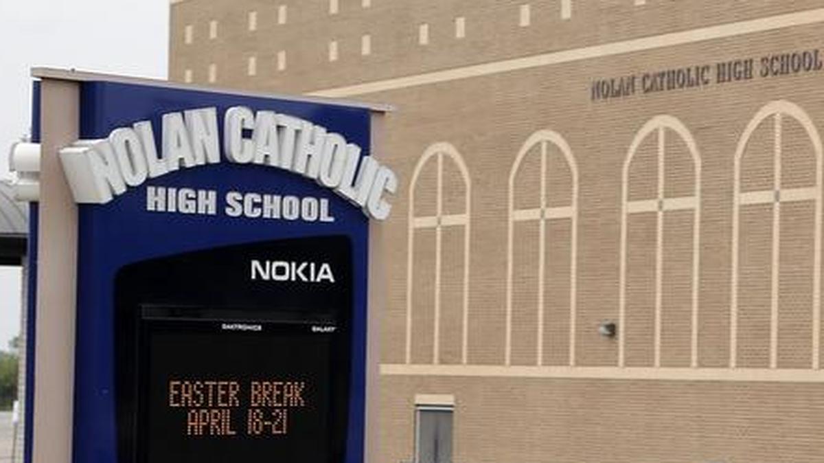 Nolan Catholic High School is located in east Fort Worth.