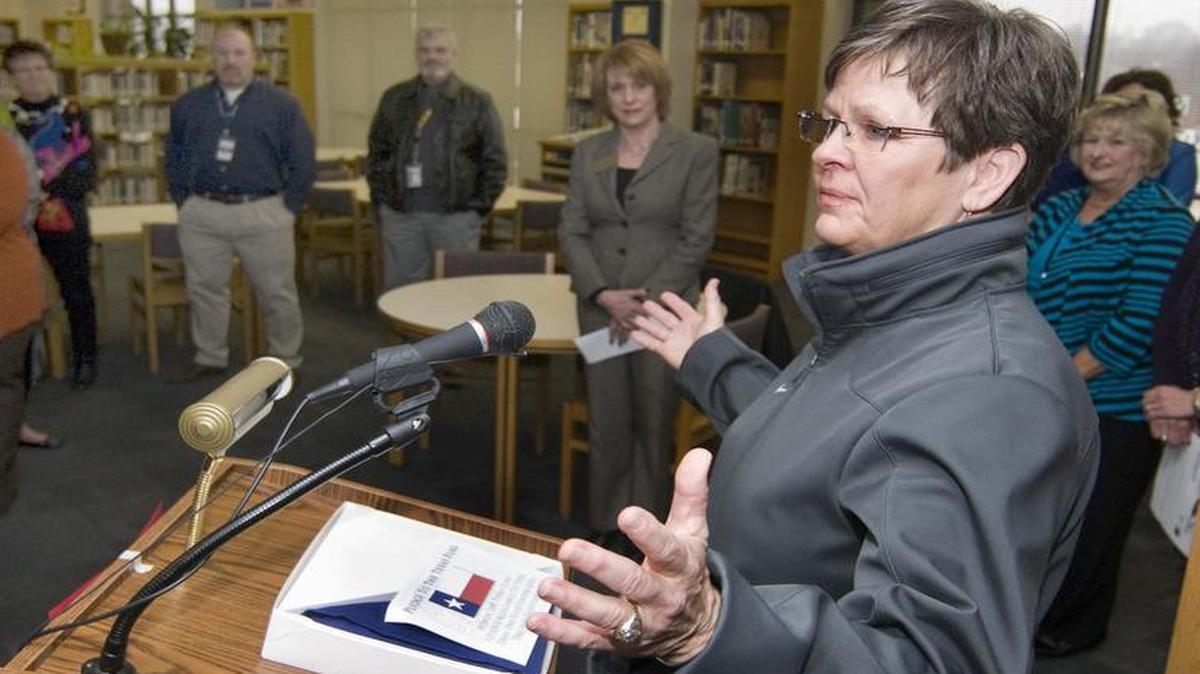 Arlington Martin soccer coach Ruth Knight was given a Texas State Flag in 2014 that flew over the state capitol in honor of her 500th career victory. Knight retired last May as the coach who helped start the Martin program in 1984.