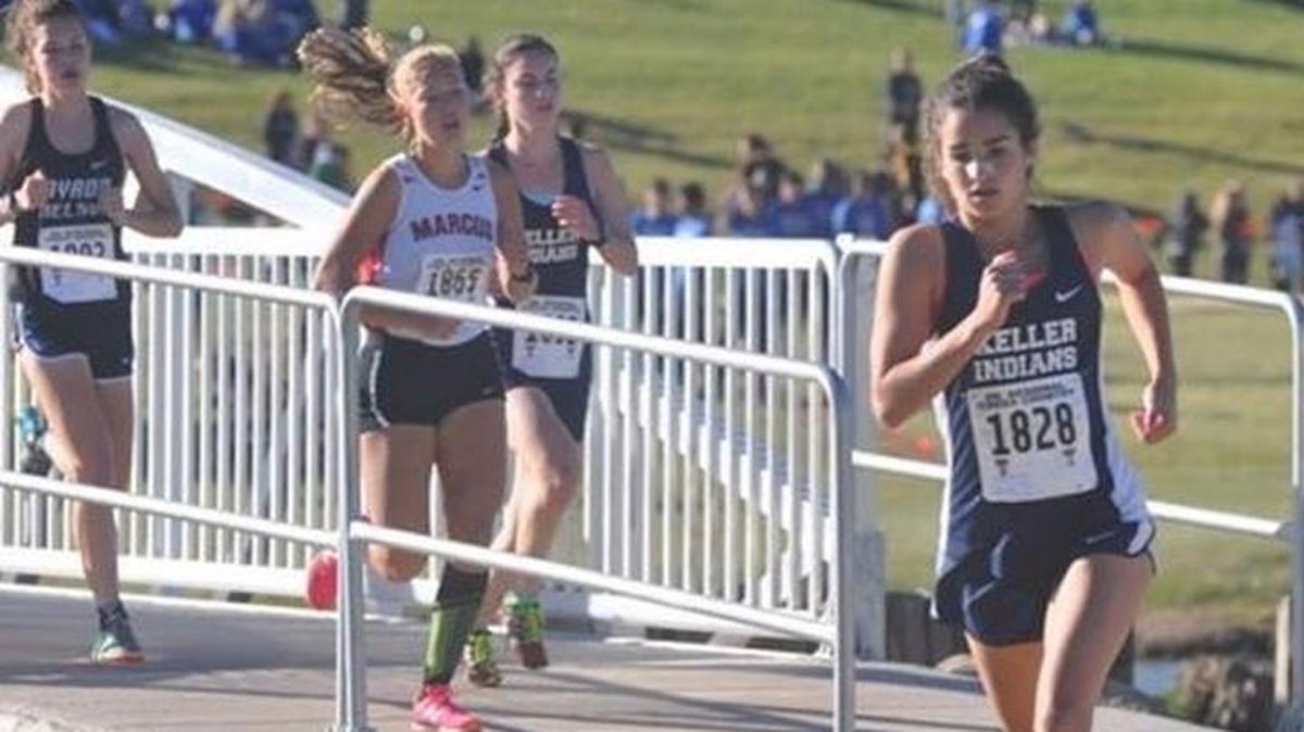 Keller senior Julia Black, front, placed second at the 2017 UIL state meet earlier this month.