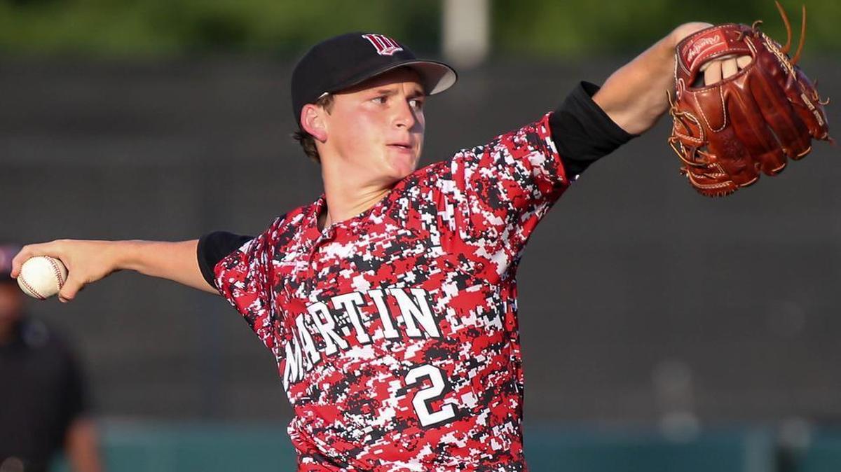 Arlington Martin starting pitcher Eric Walker gets the win in game 2 against Keller of the 2015 UIL 6A Region 1 baseball playoff, June 5, 2015 played at Dallas Baptist University. Special to the Star-Telegram Steve Nurenberg.