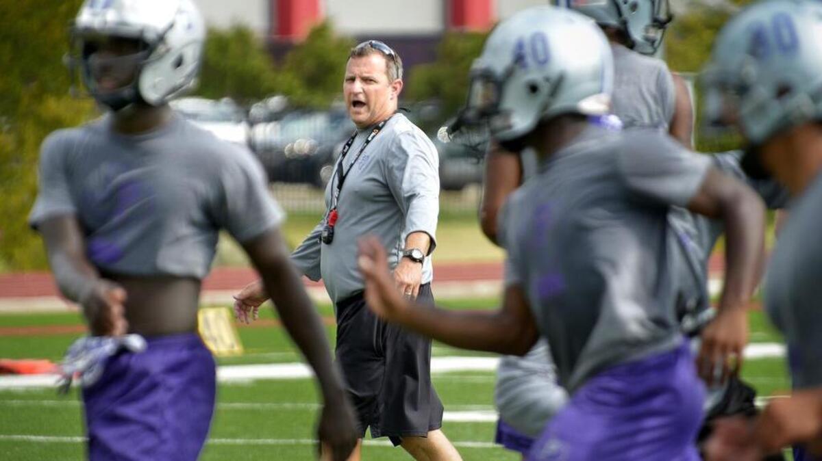
Craig Hardin was an Air Force pilot helping plan missions in the Balkans and flying raids in Afghanistan after 9-11. Today, he is the defensive coordinator at Paschal. 
