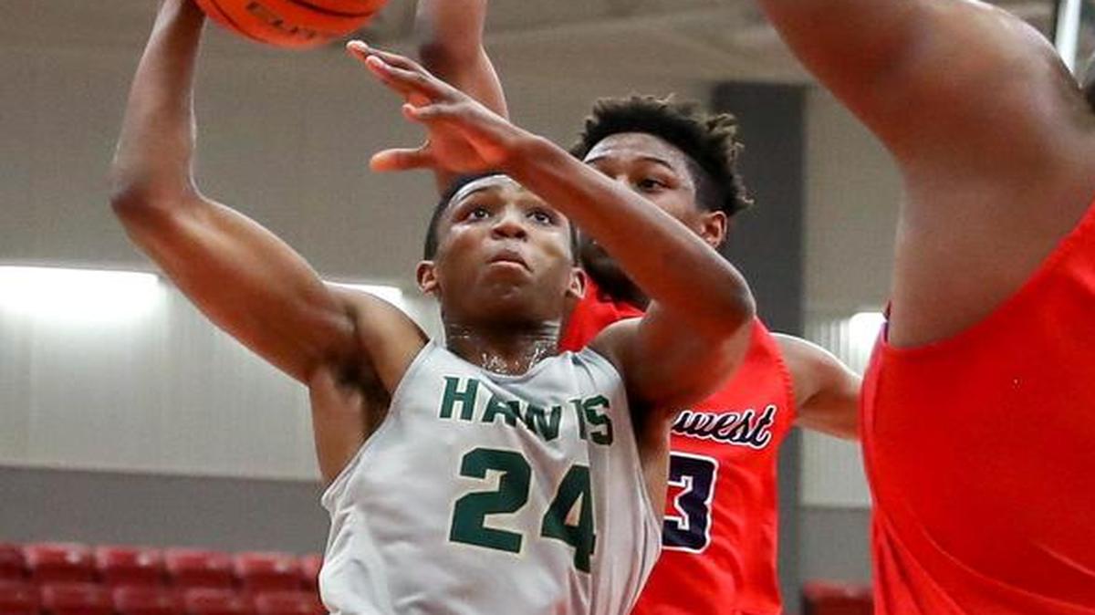 Birdville guard Jalen Adams (24) was one of two players voted MVP this season for District 8-5A after the Hawks won 24 games and went to the third round of the playoffs.