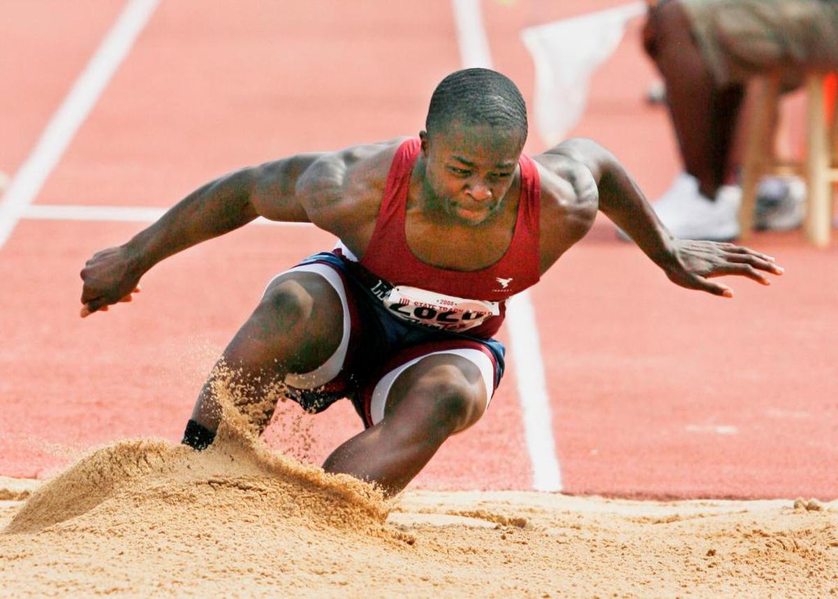 Marquise Goodwin, from Rowlett, won the 5A triple jump during the 2008 UIL meet. The next year, he broke the 20-year-old national long jump record with a leap of 26 feet, 10 inches.