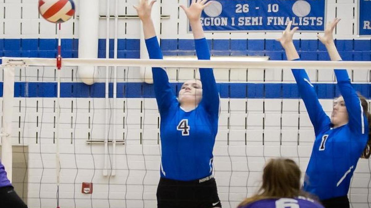 Izzie Hinton, center, and sister Libby Hinton, right, made every shot count at North Crowley.