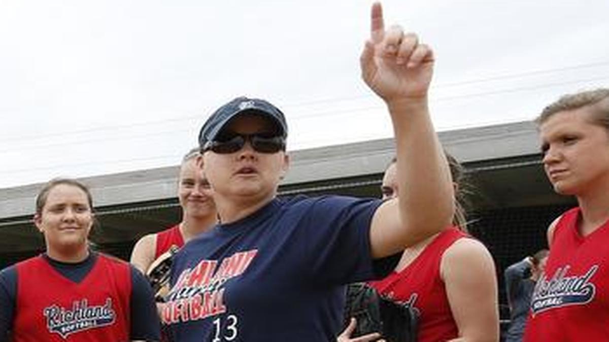 
Richland softball coach Brenda Jacobson was reprimanded in April by Richland principal Carla Rix for “inappropriate communication” after some players complained about racially insensitive remarks.
