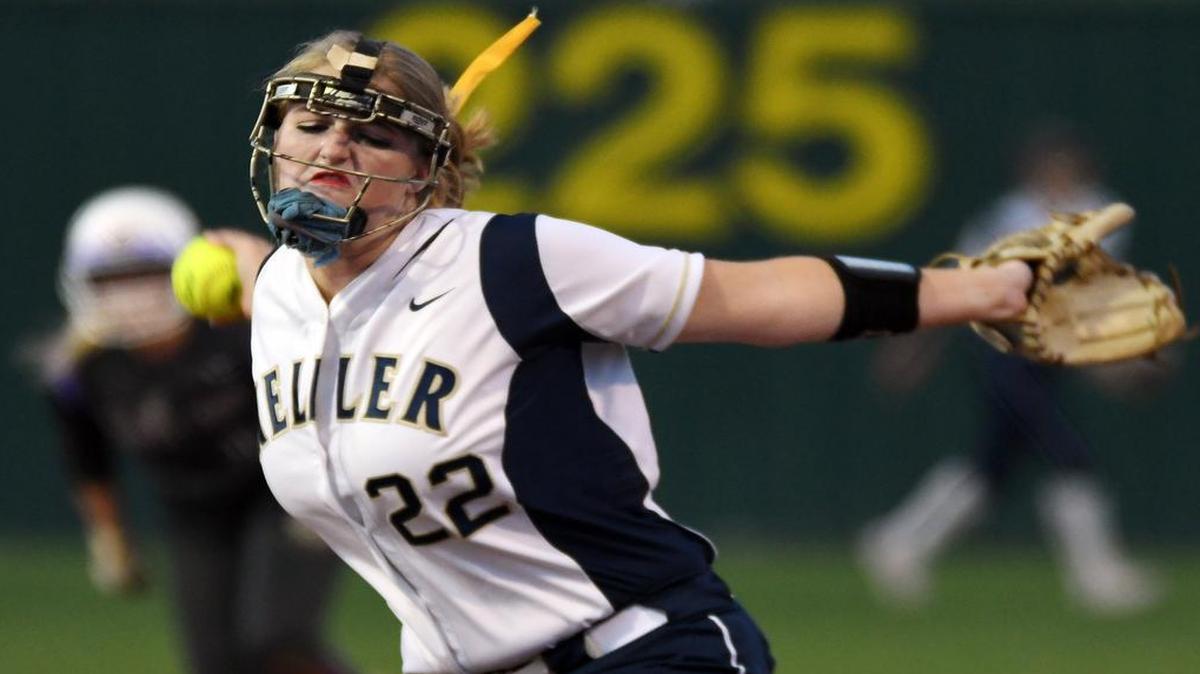 Keller pitcher Kaylee Rogers throws for a strike against Timber Creek during the first inning of Friday.