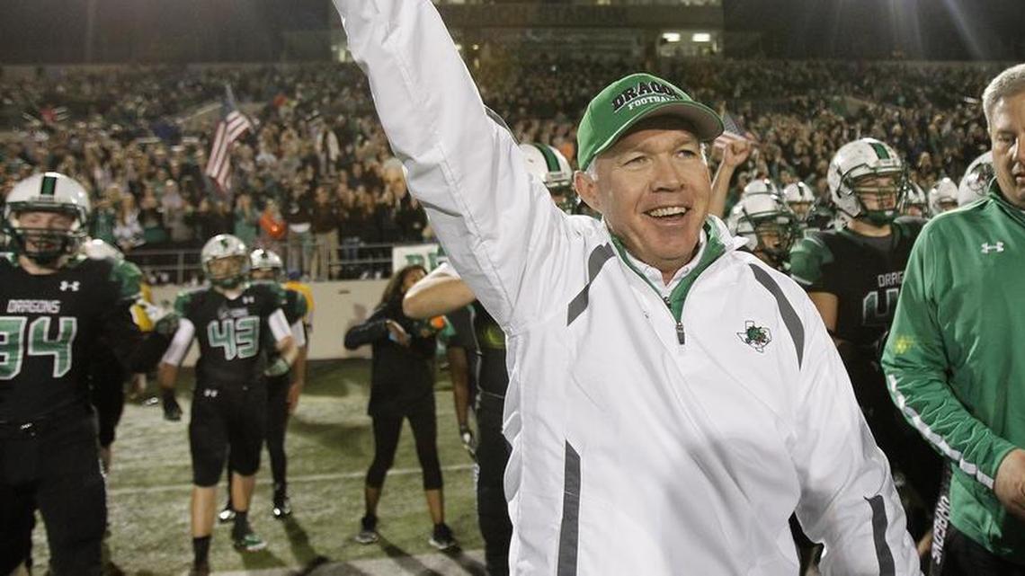 Hal Wasson, who has been Southlake Carroll’s head coach for the past 11 seasons, might not be around to coach his 12th season for the Dragons. He’s currently on paid administrative leave.