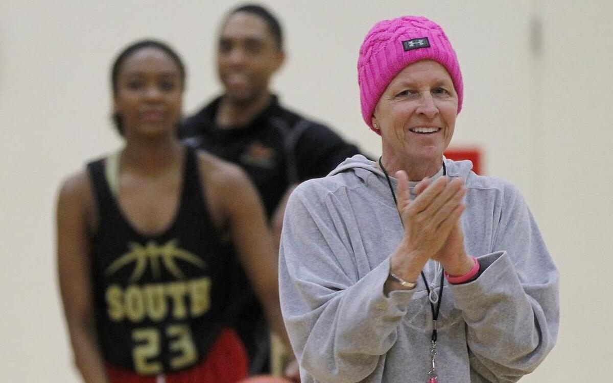 South Grand Prairie girls coach Samantha Morrow said it has been “like a sisterhood” of other coaches reaching out to support her as she battles breast cancer.