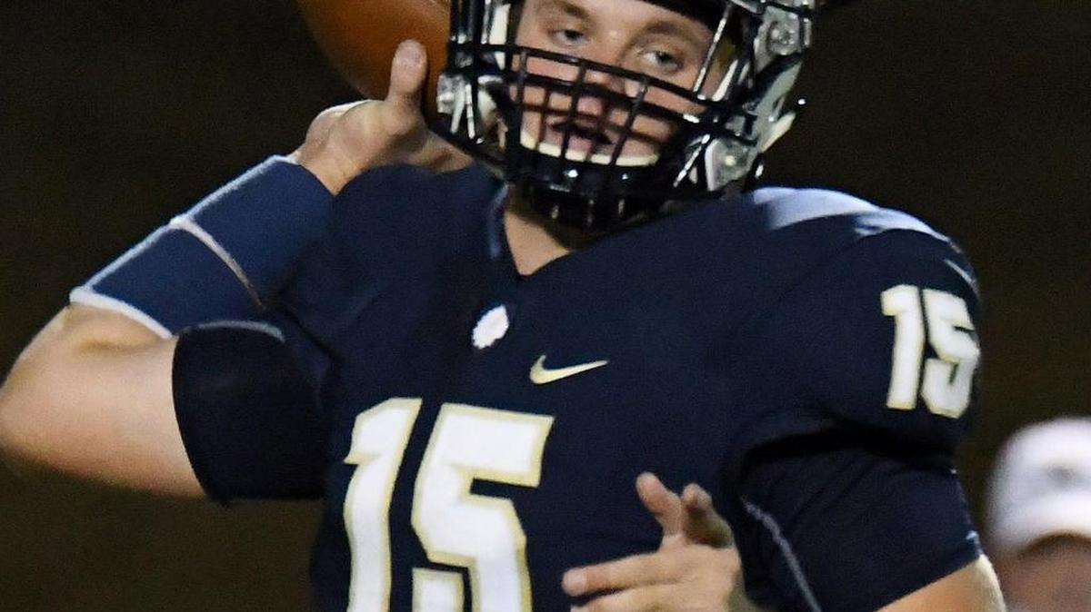 Kellerquarterback Sloan Henry throws to the sideline for a first down against Abilene in the second quarter of Thursday's November 2, 2017 football game at Keller ISD Athletic Center in Keller, Texas.