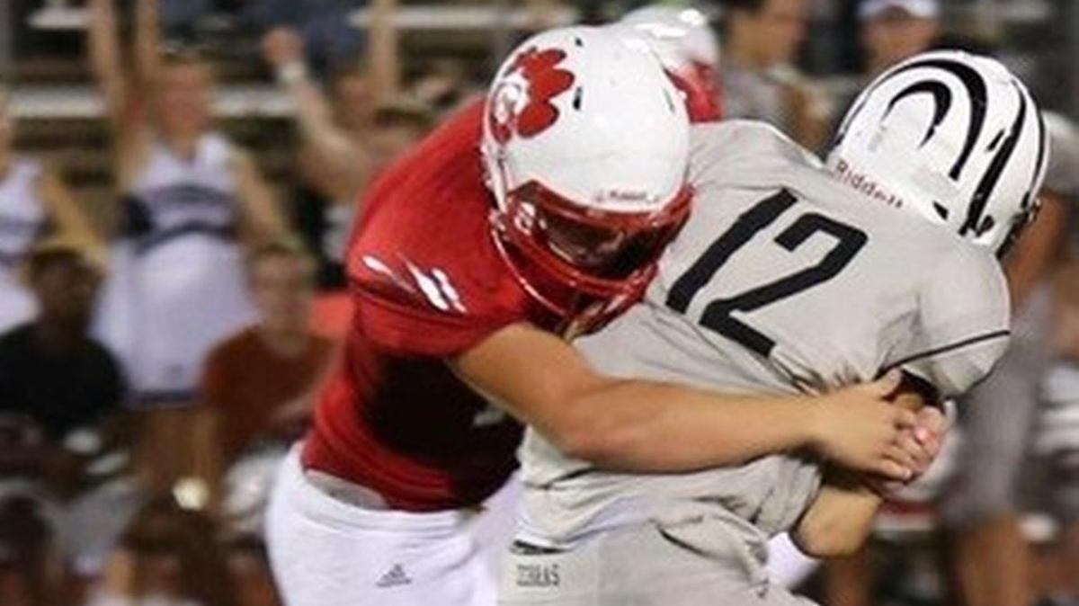 Jess Niedziela of Glen Rose makes a tackle.