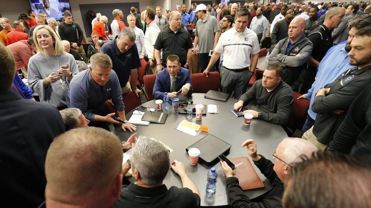 Hundreds of Texas high school coaches scramble to fill their 2018 football schedules after the UIL realignment is posted.