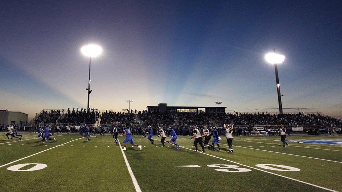 Cleburne plays North Crowley in high school football game, September 9, 2016.