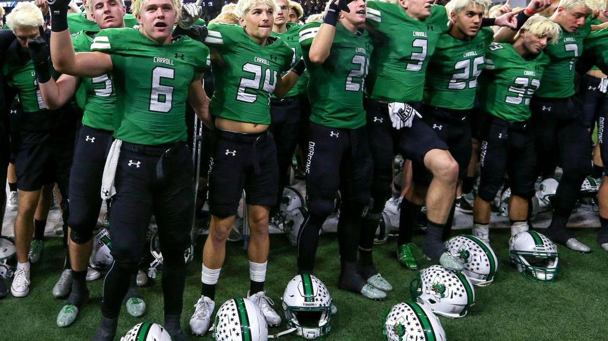 The Southlake Carroll Dragons beat the DeSoto Eagles, 33-15 in the 6A Division II area round high school football playoff game Nov. 25, 2017 played at the Ford Center at the Star in Frisco, TX.