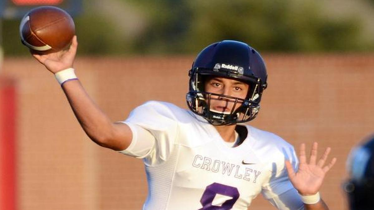 Quarterback Chris James passed for 865 yards and 13 touchdowns as a sophomore in Crowley’s 3-7 season.