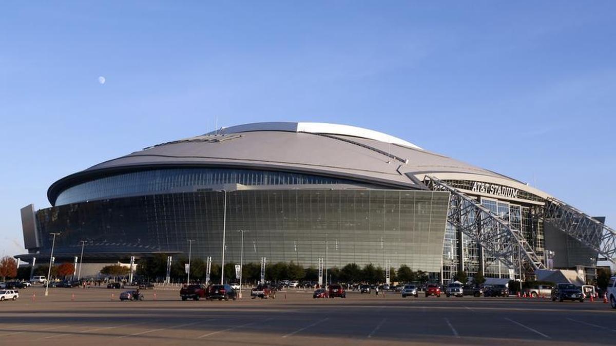 An external view of AT&T Stadium.