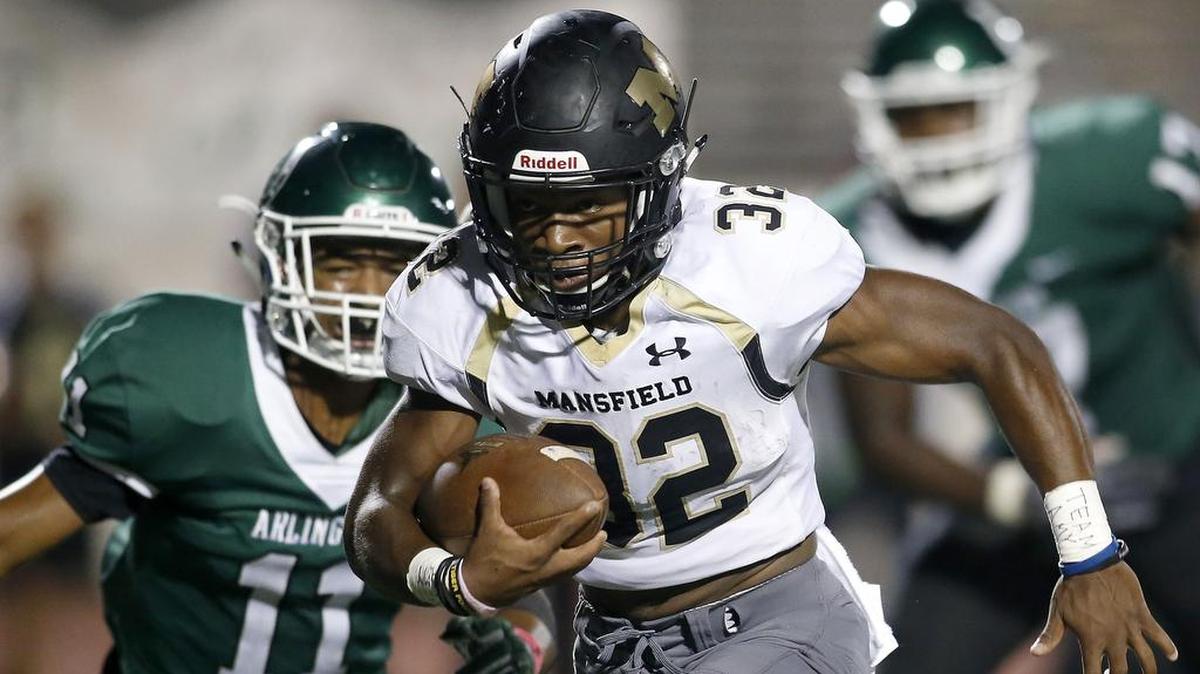 Mansfield Tigers running back Avery Chatman is one of several Mansfield ISD standouts who might not get as much playing time if the district only had one or two high schools.