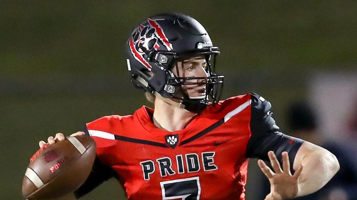 Colleyville Heritage quarterback Jagger LaRoe passes against Grapevine in October. He had over 500 passing yards against Lubbock Coronado.