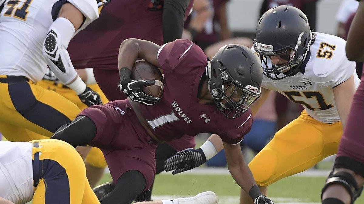 Timberview’s Stacy Sneed (1) picks up yards against Highland Park on Sept. 14.