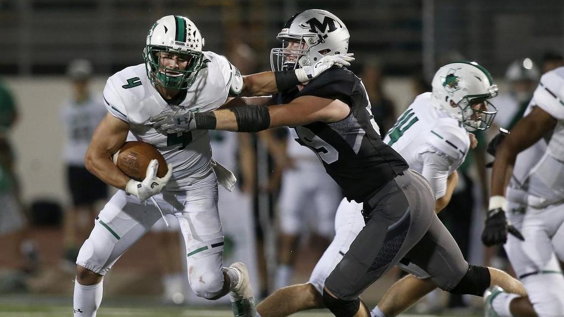 Arlington Martin Warriors defensive end Spencer Trussell (59) is expected to sign with Kansas State on Wednesday.