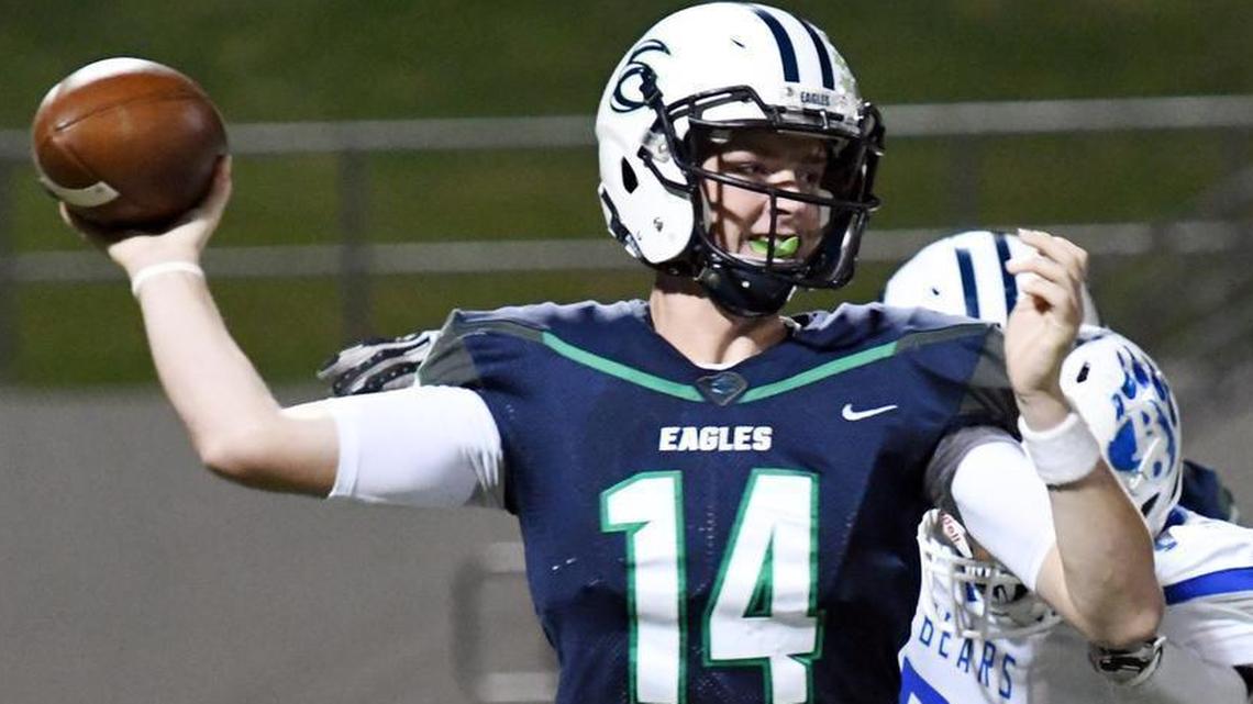 Haslet Eaton quarterback Riley Taylor has the Eagles on the bubble for the playoffs.