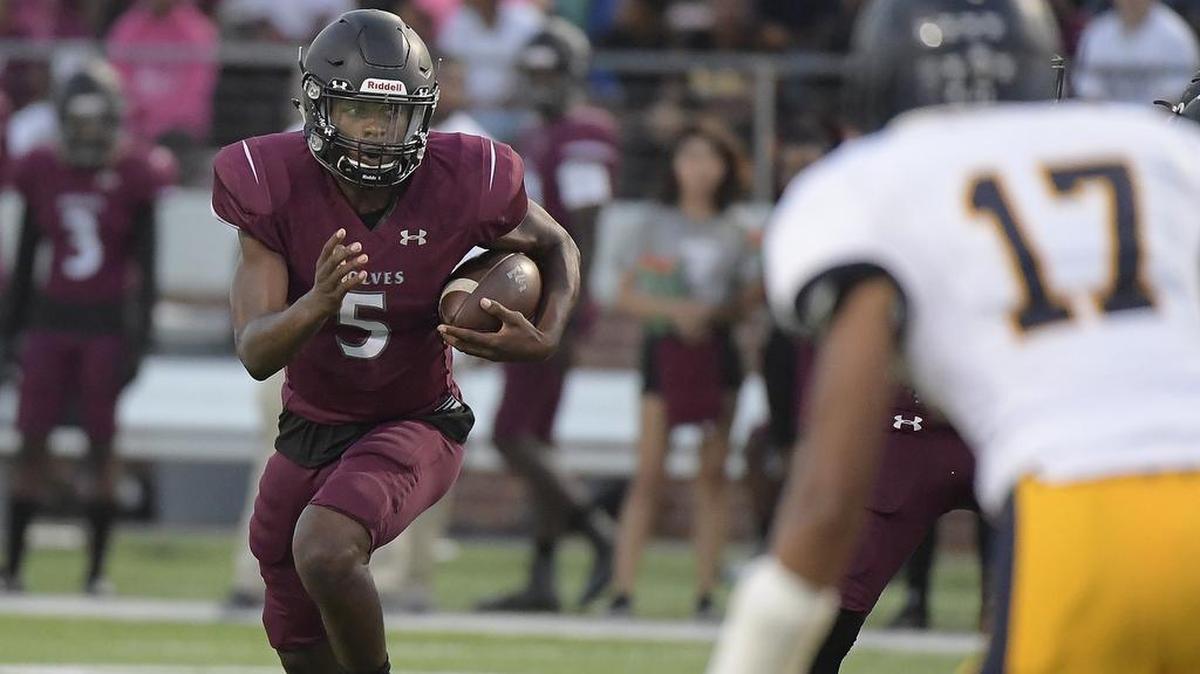 Mansfield Timberview Wolves Jyron Russell had a crucial touchdown.