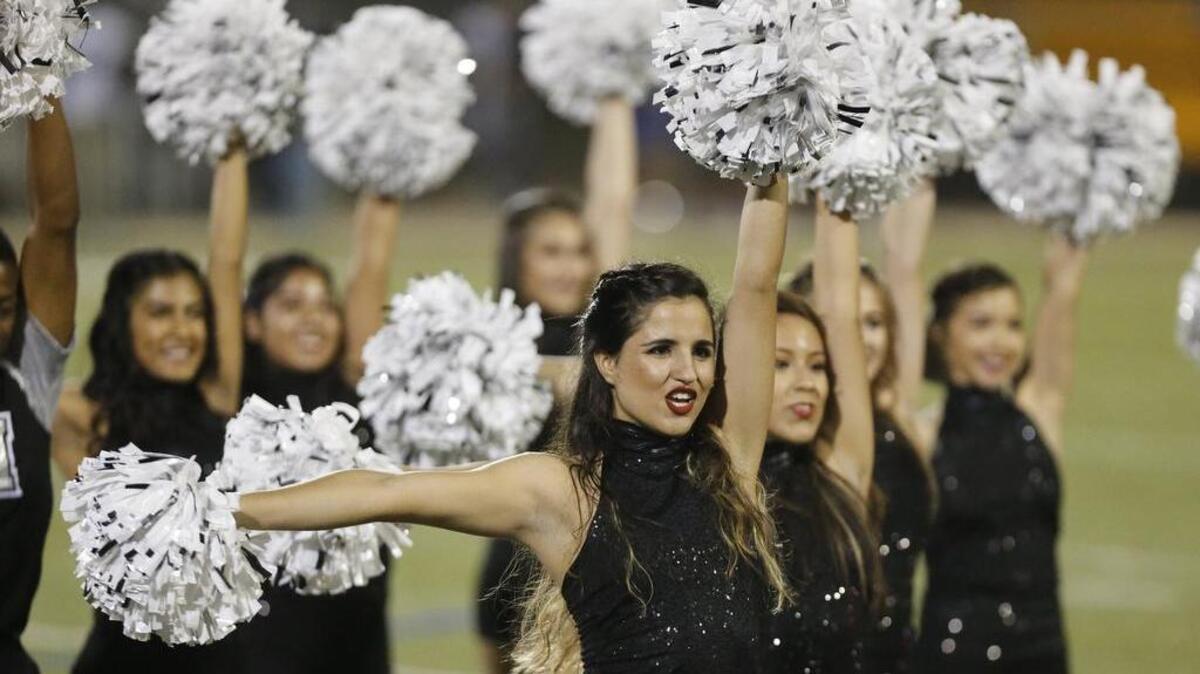 The South Hills dance team performs at halftime of the Sept. 1 Seagoville game.