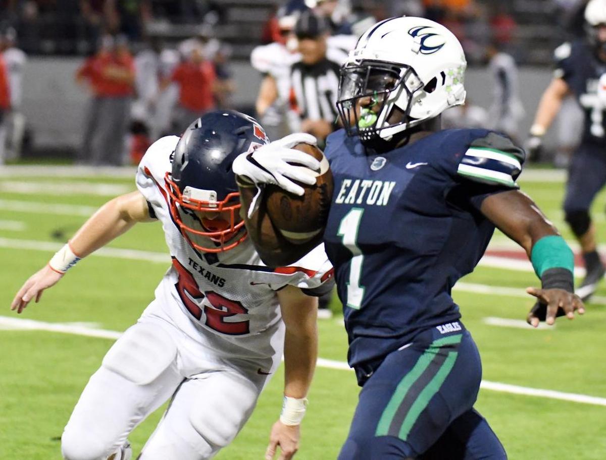 Eaton's Titus Swen had 291 yards on 30 carries with two touchdowns against Sherman.