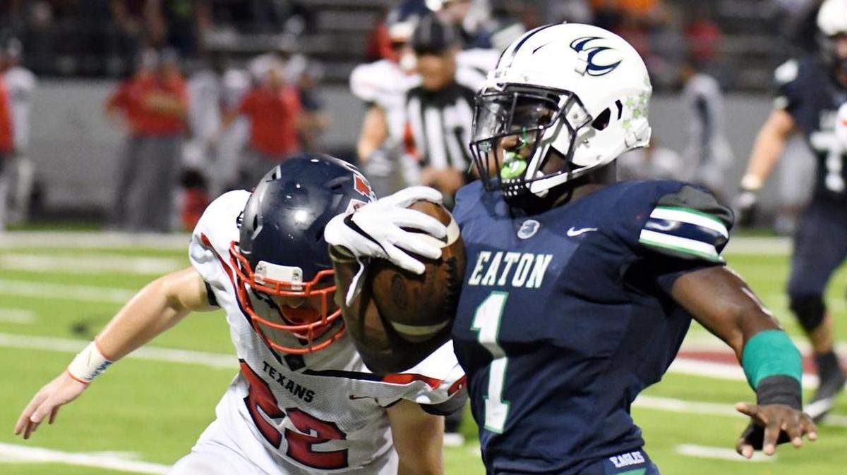 Eaton's Titus Swen had 291 yards on 30 carries with two touchdowns against Sherman.