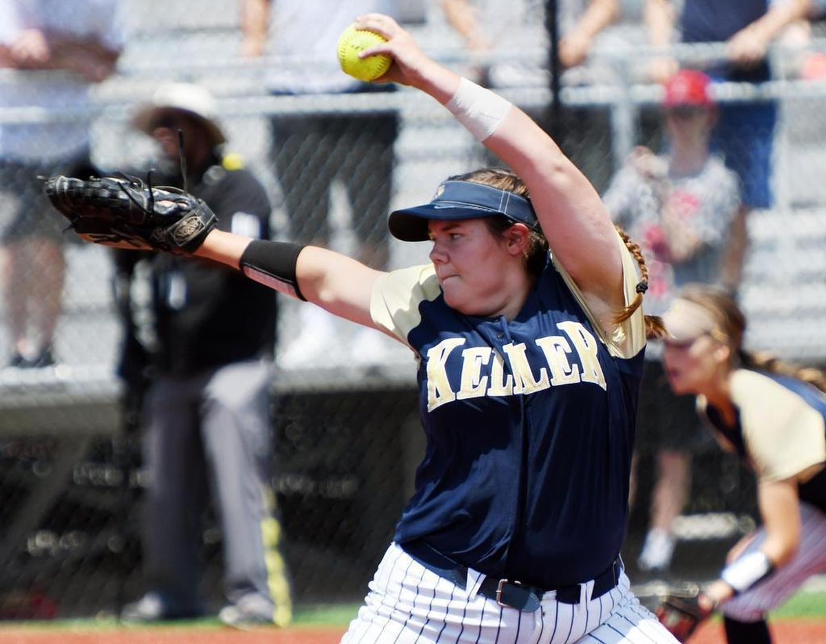 Keller pitcher Dylann Kaderka in playoff action