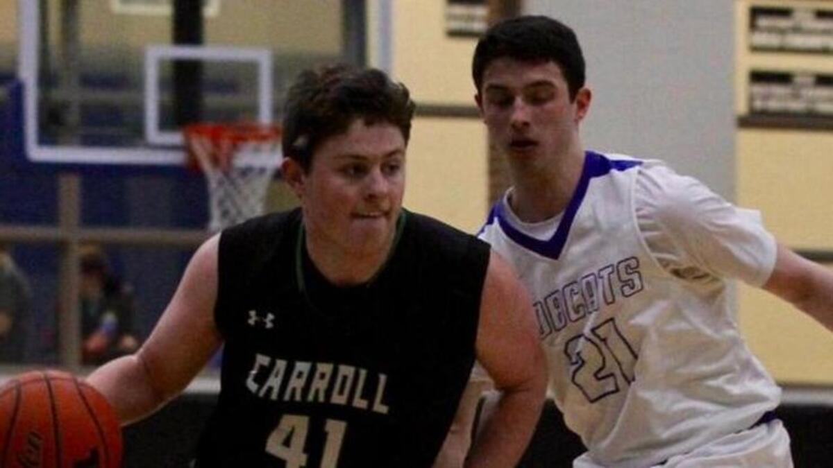 Southlake Carroll’s Jack McBride (left) scored 30 points vs. Lewisville.