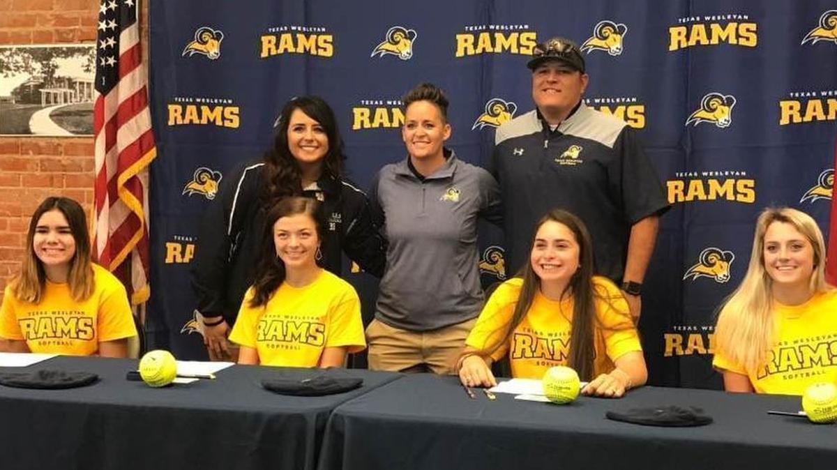 Softball athletes took part in signing day at Texas Wesleyan on October 29, 2017.