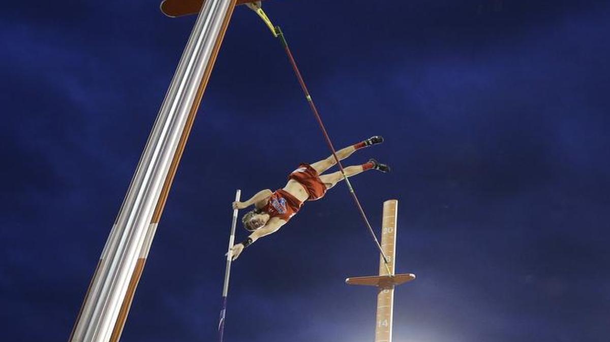 Grapevine pole vaulter Peyton Weissmann wins the Class 5A gold medal on the opening day of the state track and field meet in Austin.