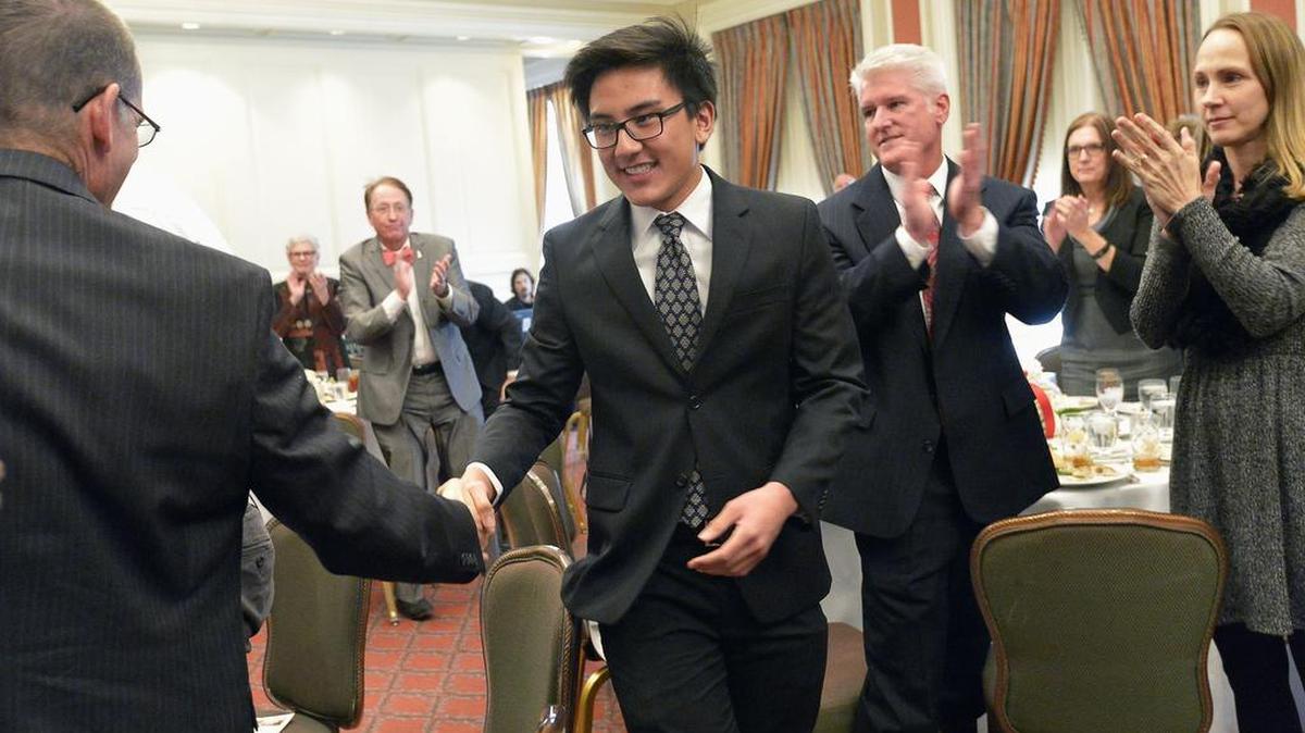 Raymar Turangan, who ranks second in his class at The Colony, won the $30,000 Davey O’Brien High School scholarship out of almost 100 applicants from around the area.