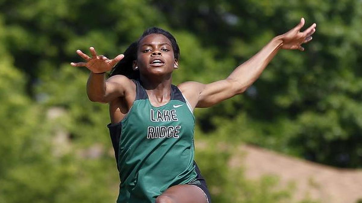 Mansfield Lake Ridge freshman Jasmine Moore will compete in the long jump, triple jump, and 1,600 relay at the UIL Class 5A state track meet.
