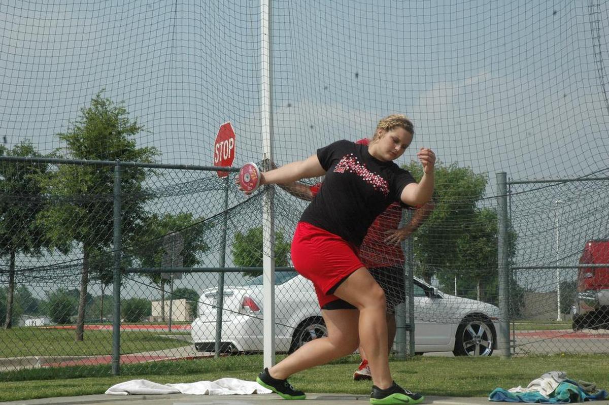 Shelbi Vaughan had just graduated from Mansfield Legacy when she set a national record in the discuss with a throw of 198 feet, 9 inches at the U.S. Junior Outdoor Track and Field Championships.