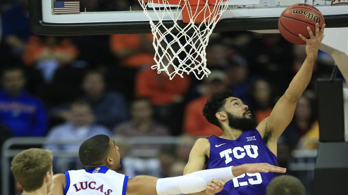 Guard Alex Robinson and TCU visit Iowa in a second-round NIT game at 4 p.m. Sunday on ESPN2. The winner will host a third-round game Tuesday against the winner of Sunday night’s Richmond-Oakland game.