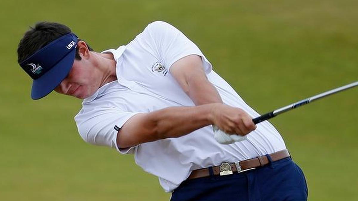 Texas Longhorns standout Beau Hossler hits from the fairway on the 11th hole during the first round of the U.S. Open golf tournament in June in University Place, Wash.