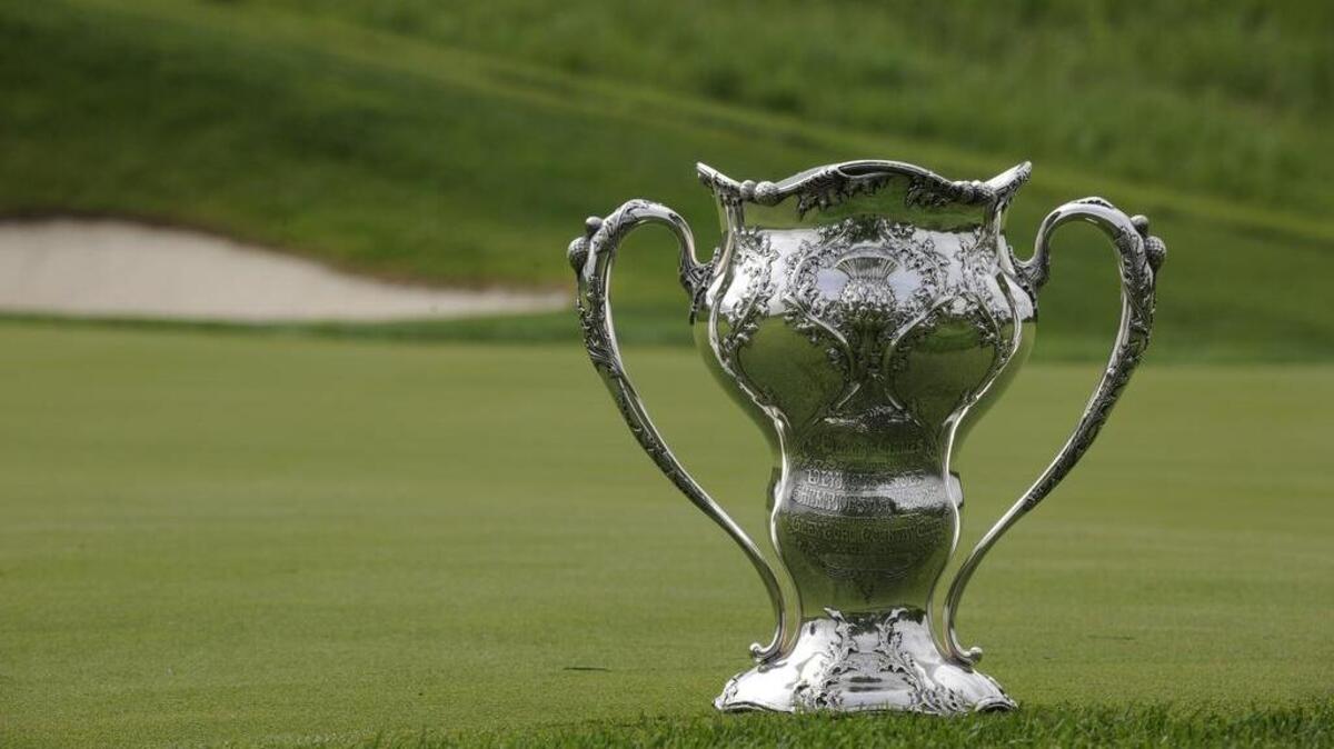 Olympic golf trophy that is headed to Colonial. It was last presented to Olympic champion from Canada in 1904.