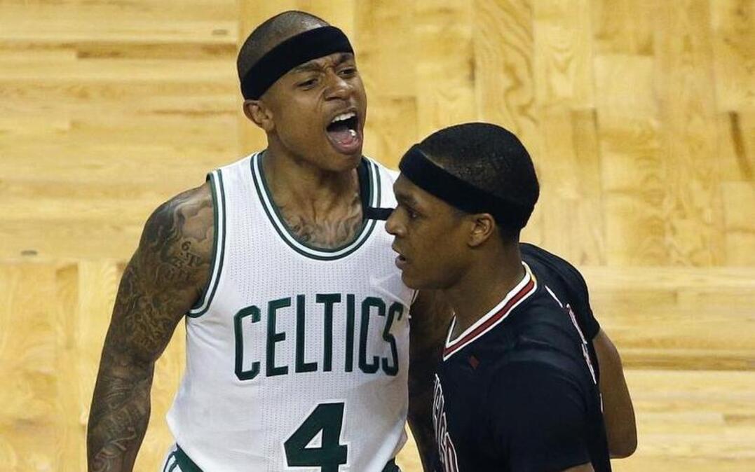 Isaiah Thomas, left, and the Boston Celtics try to answer Rajon Rondo and the Chicago Bulls when the teams meet Tuesday in Game 2 of their first-round playoff series. The Bulls upset the Celtics 106-102 in Game 1. Tuesday’s coverage begins at 7 p.m. on TNT.